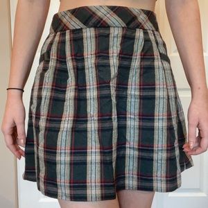 Vintage 90s/y2k grunge plaid mini shirt